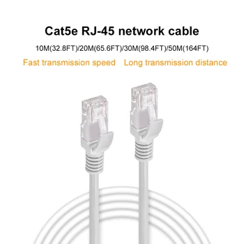 AZISHN 10M 20M, 30M 50M cat5 Ethernet Omrežni Kabel RJ45 Obliž na Prostem Nepremočljiva LAN Kabel Žice Za CCTV POE IP kamer