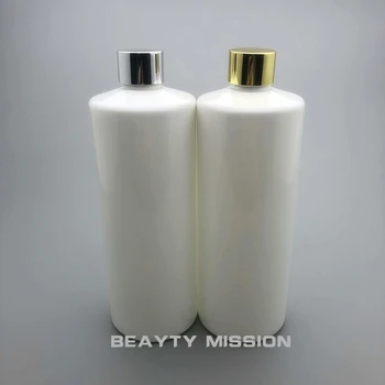 500 ml Belega 12 kos/veliko HIŠNE Plastičnih Prazne Plastične Kozmetične Posodo Elektrificiranih Aluminija navoj Parfum Paket Steklenice