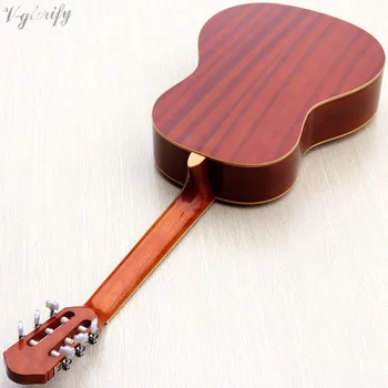 39 palčni naravne barve masivnega lesa smreka vrh visokega sijaja klasična kitara mahagoni vratu dobra kvaliteta