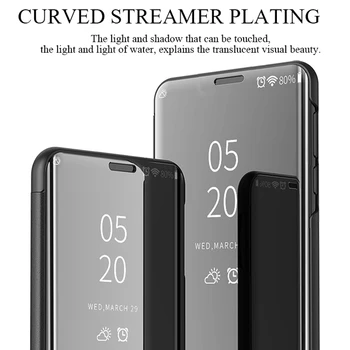 Telefon Primeru za Samsung S20 FE Primeru Zajema Stojalo Ogledalo Jasen Pogled Shockproof Flip Book Ohišje za Samsung Galaxy S20 Fan Edition