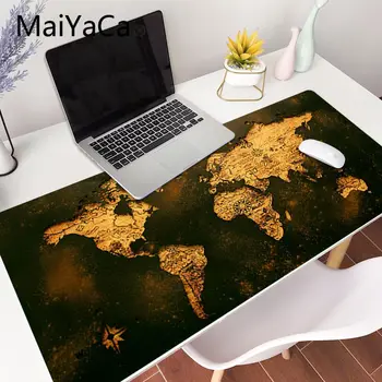 Nov Svetovni Zemljevid Hitro Zaklepanje Robu Velike Naravne Gume Mouse Pad xxl velike Igre Desk Mousepad Tipkovnico Mat Warcraft Dota LOL
