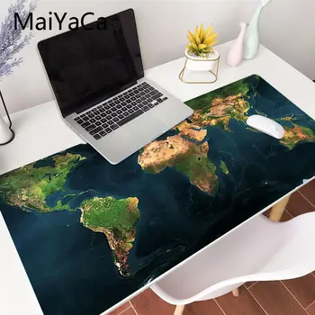 Nov Svetovni Zemljevid Hitro Zaklepanje Robu Velike Naravne Gume Mouse Pad xxl velike Igre Desk Mousepad Tipkovnico Mat Warcraft Dota LOL