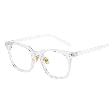 Unisex Square Očala Moški Ženski Letnik Anti Modra Svetloba Očala Ženske Oči Moških Retro Eyeglass -0.5 -1.0 -1.5, Da -6.0