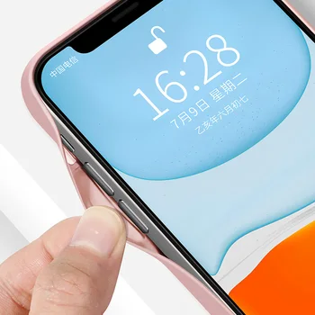 Tekoče Silikona, Kaljeno Steklo Primeru Telefon Za iPhone 11 12Pro XR X XS Max 7 8 Plus SE 2020 Anti-knock Mehko Okvir Nazaj Kritje Primera