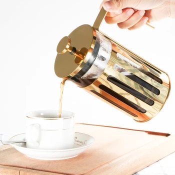 Francoski Pritisnite Kavo Pot,iz Nerjavečega Stekla, aparat za Kavo, turško Kavo Pot, ki 350/ 600/ 1000M za Kavo Doma, zaradi Česar Čaj