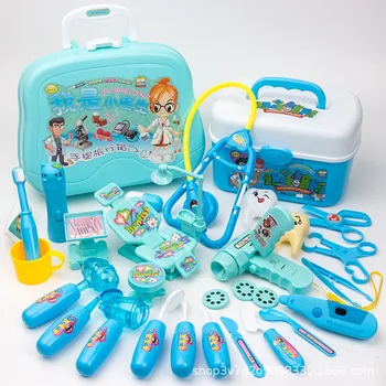 Zdravnik Igrača Nastavite Medicinske Opreme Stetoskop Otrok ' s Play House Škatla za Shranjevanje Scenarij Simulacije Otroci Igrače Otroška Lutka Zdravnik