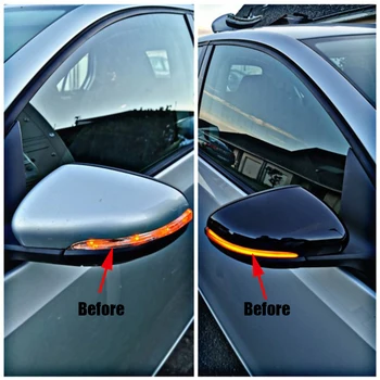 X-AVTOMOBILSKE LED Strani Ogledalo Obrnejo Signa Svetloba Svetilke Rearview Mirror Primeru Dinamičnega Utripa Za VW Golf 6 MK6/GTI/R20/Touran/Bora/Passat