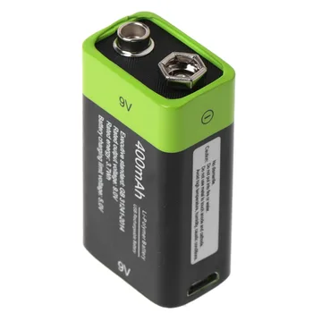 9V 400mAh USB Polnilne 6F22 Lipo Baterije za Multimeter Mikrofon Daljinski