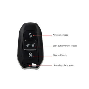 EASYGUARD PKE avto alarmni sistem s daljinski zagon motorja pametna tipka pritisni gumb start dotik geslo tipkovnica samodejno zaklepanje odklepanje