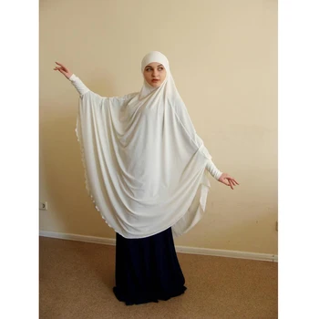 En Kos Polno Kritje Prsi, Oblačila Hidžab Muslimanske Ženske Molitev Obleko Dolg Šal Khimar Hidžab Islam Veliko Režijske Oblačila Jilbab Arabski Nova