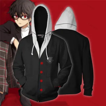 Najnovejši Persona 5 3D Hoodies Moški/ženske Jeseni Mode Harajuku Anime Sweatshirts Tiskanja Moški Ženski Ulične