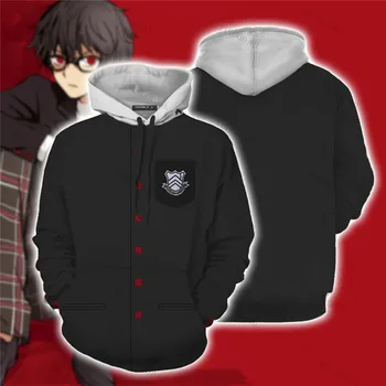 Najnovejši Persona 5 3D Hoodies Moški/ženske Jeseni Mode Harajuku Anime Sweatshirts Tiskanja Moški Ženski Ulične