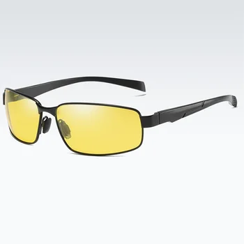 Moške polarizirana sončna Očala kovinski okvir vožnje ribolov na prostem očala novo poletno rumeno objektiv