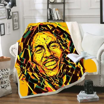 Reggae Pevec Bob Marley Plevela Suh Bedspread Vrgel Postelji, Odejo Kavč, Stol Ostali Posteljno Perilo, Doma Notranjo Odejo Odrasle Otroke, 15