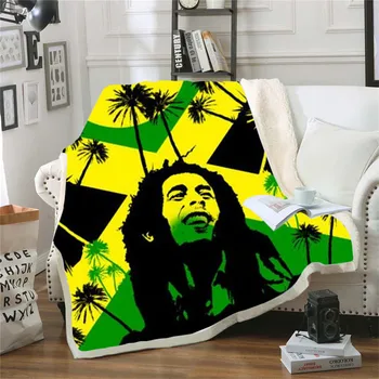 Reggae Pevec Bob Marley Plevela Suh Bedspread Vrgel Postelji, Odejo Kavč, Stol Ostali Posteljno Perilo, Doma Notranjo Odejo Odrasle Otroke, 15