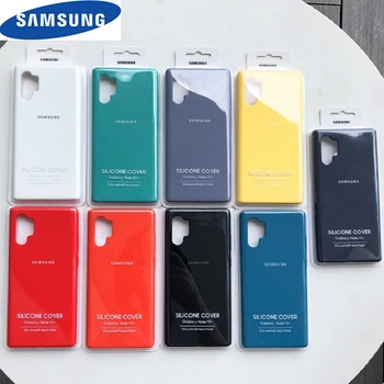 Originalni Samsung Galaxy Note 10 20 Plus Tekoče Silikona Primeru Silky Soft-Touch Lupini Pokrov Opomba 20 Ultar Opomba 10 10+ Pro Plus