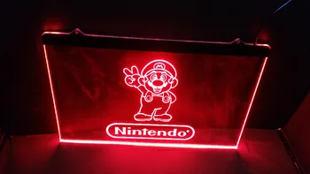 Nintendo igre soba Pivo Bar LED Neon Luči Znak visi prijavite doma dekor obrti