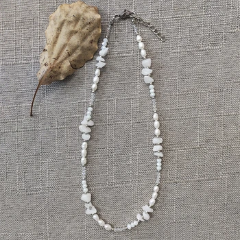 2020 poletje boho naravnega kamna beaded ogrlica majhne lepe modne kratke nakit, ročno nastavljiv vratu dodatki darila