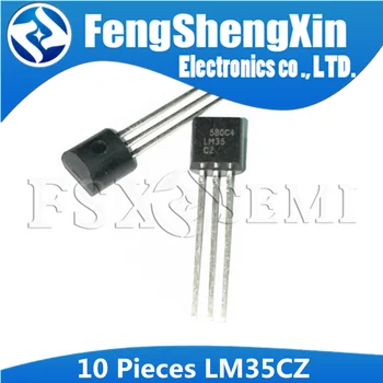 10pcs LM35CZ to-92 LM35C TO92 LM35 Natančnost Celzija Tipala Temperature