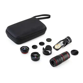 Kamera Telefona Kit Objektiv Posnetek Super širokokotni 0.65 X Makro Objektiv 20X Vrečko Set za Samsung Leče