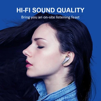 BluMusi Brezžične Slušalke Bluetooth 5.0 Slušalke TWS Slušalke Touch Kontrole Power LED Zaslon za Šport, Potovanja in Vožnjo