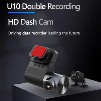 Dash Kamera Spredaj Zadaj Kamero Avtomobilov 720P 30fps 270° Avto Dashboar z Night Vision Zanke Snemanje ADAS Parkiranje Zaslon