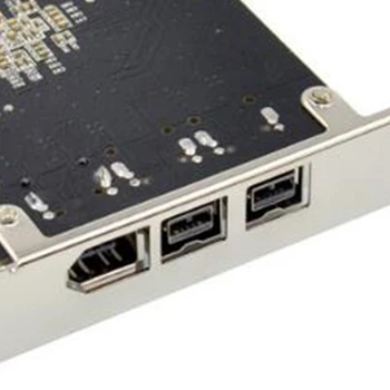 PCI Express 3 Vrata, Zajem Video Širitev Kartica Firewire XIO2213AZAY Čipov 1394B 1394A PCIe 1.1 X1 Kartica