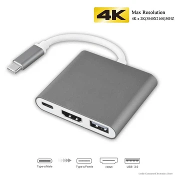 USB C SREDIŠČE za HDMI je združljiv vmesnik za Macbook Pro/Zrak Strele 3 USB Tip C Središče za HDMI je združljiv 4K
