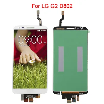 Zamenjava LCD za LG G2 D800 Zaslon, Zaslon na Dotik, Računalnike Zbora za LG G2 D802 Zaslon D800 D801 D805 D803 Z Okvirjem