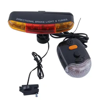7 LED Izposoja Vključite Opozorilne Luči Rog MTB Spredaj Zadaj Luči Kolo Directional Zavorne Luči Kolesarska Luč Svetilke
