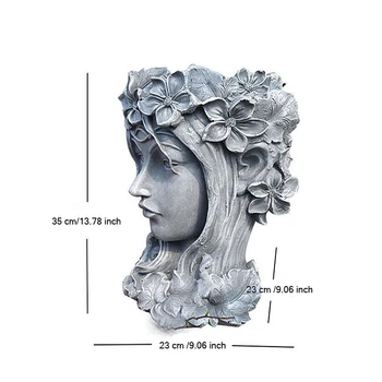 Grške Boginje Glavo Bonsaj Sočna Cvetlični Lončki Namizje Cvetlični Aranžma Posodo Ročno Umetnost Odlikovanja