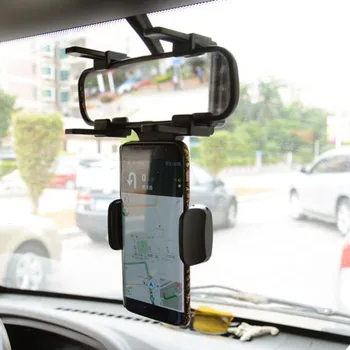 Avto nosilec za telefon, Rearview Mirror Gori avto, Mobilni Telefon Stoji Univerzalno Navigacijska pomoč Avtomobilskih Podatkov Diktafon Holdfast