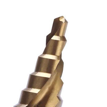 Citop 3pcs/komplet HSS Trikotni Titana Spirala Profilirane Korak Sveder Orodja za Rezanje Jekla Lesnoobdelovalnih Kovinski Vrtanje Strojno Moč