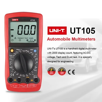 Avtomobilske Multimeter UT105 Večnamenski Metrov DC Ampermeter ENOTA UT105 z LCD Digitalni Ampermeter Ročni UT105 Multimeter