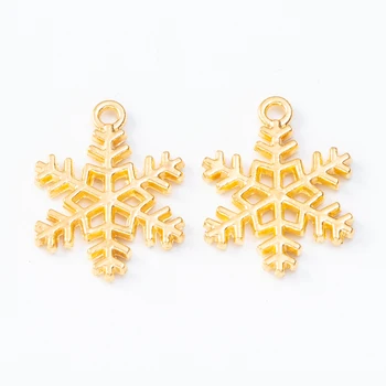 35 kosov retro kovinski cinkove zlitine snežinka Obesek za DIY ročno izdelan nakit, ogrlico, zaradi česar 8045