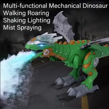 Hoja Zmaj Velikosti Električni Igrača Spray Dinozaver Robot S Svetlobo, Zvok Mehanski Dinozavri Fantastično Model Otroci Božič Darilo