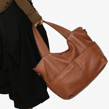 DAWOBOB torba ženske oblikovalec torbici visoko kakovost ženski Skitnica tote vrečko mehko pravega usnja Velike crossbody vrečke adies