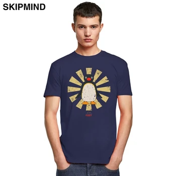 Retro Japonski Pingu Noot T Shirt za Moške Čistega Bombaža Priložnostne T-shirt Kratkimi Anime Pingu Pingvin Meme Tee Vrhovi Merch Darilo