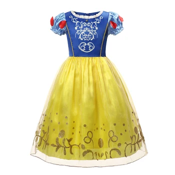 Princesa Obleke za Dekleta Karneval sneguljčica trnuljčica Belle Kostum za Otroka Halloween Party Obleka Fancy Obleko, Cosplay