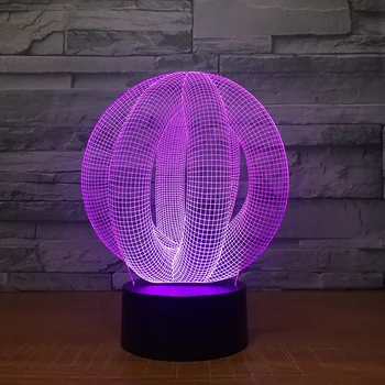 2018 Nove 3D LED Žarnica Svetlobo USB Povzetek Noč Svetlo Pisane Lava Svetilka za Poroko Inovativnih Urad Stranka Dekor Darilo Prisoten