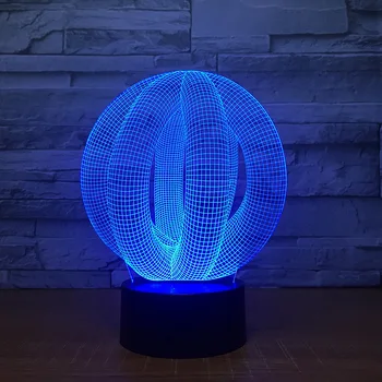 2018 Nove 3D LED Žarnica Svetlobo USB Povzetek Noč Svetlo Pisane Lava Svetilka za Poroko Inovativnih Urad Stranka Dekor Darilo Prisoten
