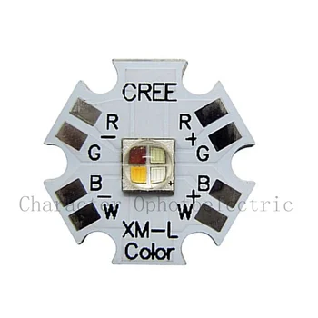 10w Cree XLamp XML XML RGBW RGB Belo ali RGB Toplo Bele Barve High Power LED Oddajnik 4-Čip 20 mm Star PCB Board