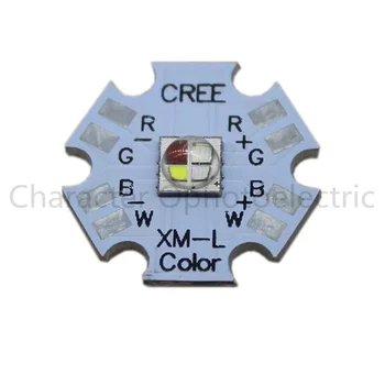 10w Cree XLamp XML XML RGBW RGB Belo ali RGB Toplo Bele Barve High Power LED Oddajnik 4-Čip 20 mm Star PCB Board