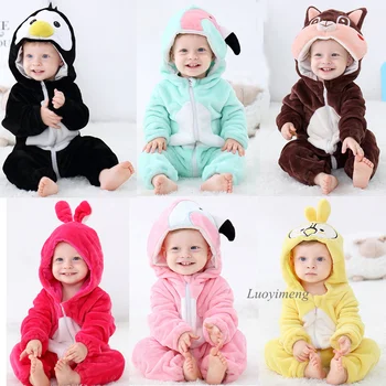 Živali za Malčke Romper Baby Boy Dekleta Jumpsuit Novo rojen Bebe Oblačila Malčka, Otroška Oblačila Cosplay Lev Panda Romper Otroške Kostume