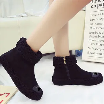 Dropshipping pozimi sneg škornji nove divje kratek čevlji topli mode priložnostne čevlji škornji za ženske zapatos de mujer