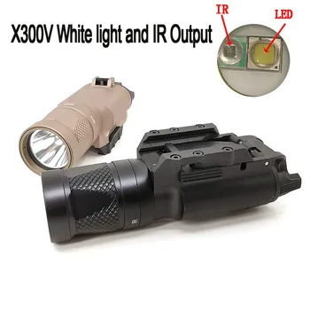 Taktično X300 Serije X300V IR Taktično Svetilko LED Vision Orožje Svetlobe, Glock 17 18 18 C Pištolo Armas Fit 20 mm Weaver Železnici