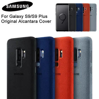 SAMSUNG Original Anti-knock Uradni Telefon Primeru Alcantara Za Samsung GALAXY S9 G9600 S9Plus G9650 SM-G Telefon Kritje Fundas Coque