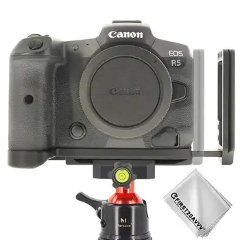 Hitro Sprostitev L Ploščo Nosilec Držalo Ročaja za Canon EOS R5 EOS Fotoaparat R6
