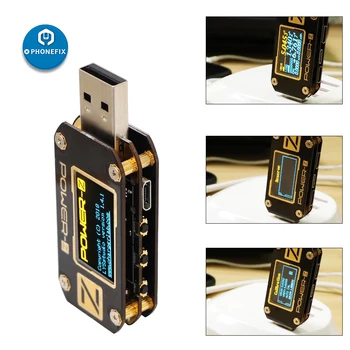 KM001 MOČ-Ž Prenosni USB PD Tester QC3.0 2.0 PD Digitalni Voltmeter Digitalni Napetosti tok Tip-C Merilnik Moči Banke Detektor