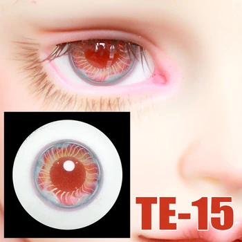 BJD oči lutka zrkel z zrn rdeča barva oči 14 mm 16 mm oči TE-15 za 1/6 1/4 1/3 BJD SD Stric lutka dodatki